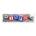 Info Bumper Sticker