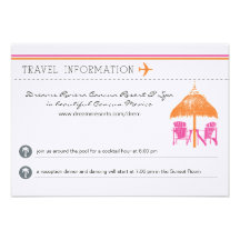 Information Card - Boarding Pass Personalized Invitation