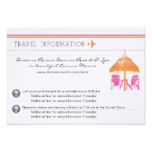 Information Card - Boarding Pass Personalized Invitations