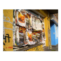 informative Plakatwand - informative billboard Postcard