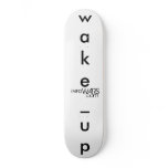 Infowars.com "Wake_Up" stencil design Skateboard