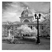 Infra Red ofParliament in Cienfuegos Cuba called Tiles