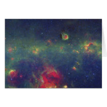 Infrared Portrait of the Inner Milky Way Galaxy Card