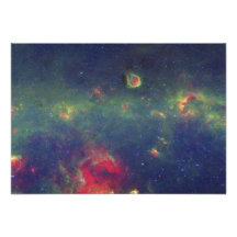 Infrared Portrait of the Inner Milky Way Galaxy Personalised Invitations