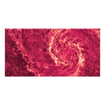 Infrared Whirlpool Galaxy Messier 51a NGC 5194 Photo Card