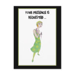 Ingenue Murder Mystery Invitation Postcard