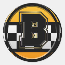 Initial B taxi driver Stickers