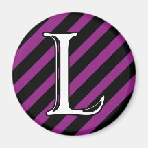 Initial L Refrigerator Magnets