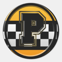 Initial P taxi driver Stickers