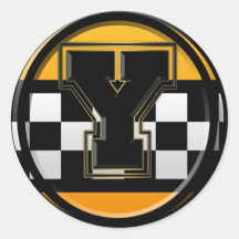 Initial Y taxi driver Stickers