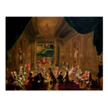 Initiation ceremony in a Viennese Masonic Post Card