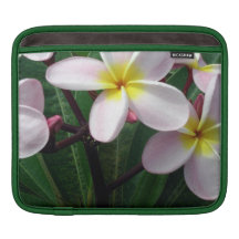 ink and Yellow Plumeria iPad Sleeve