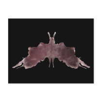 Ink Blot Card #5 - black background