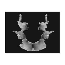 Ink Blot Card #7 - black background