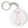 Ink Drawing of a Flamenco Dancer Keychains