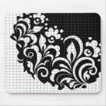ink flowers mouse pads