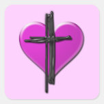 Ink Heart & Cross Stickers