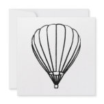 ink hot air balloon custom invitation