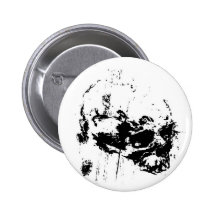 ink splatter skull pinback buttons