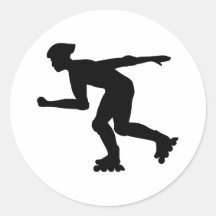 Inline skating sticker