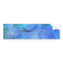 Inner Flow VI – Aqua & Azure Galaxy bumper stickers
