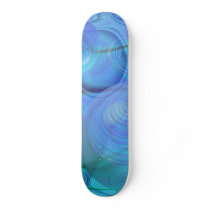 Inner Flow VI – Aqua & Azure Galaxy Skate Board