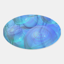 Inner Flow VI – Aqua & Azure Galaxy Stickers
