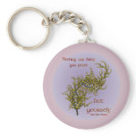 Inner Peace Inspirational Quote Keychain