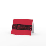 Inner Rockstar Gig Invitation rojo cards