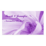 Innocence 4: Purple wedding or party favour card business cards
