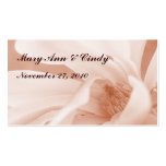 Innocence 5: Champagne wedding/party favour card business cards