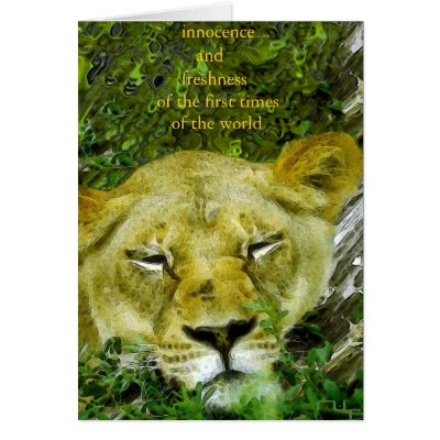 innocence and freshness of the first times... greeting card by nefera