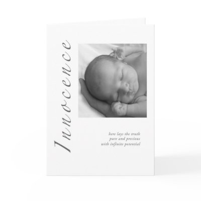 Innocence Baby Cards by ssylvestre