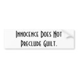 Innocence Sticker bumper stickers