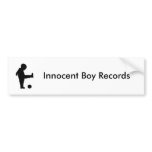 Innocent Boy Records Bumper Sticker bumper stickers