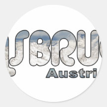 Innsbruck, Austria Round Stickers