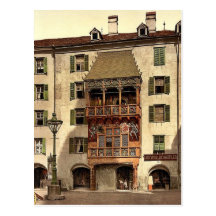 Innsbruck, the Golden Porch, Tyrol, Austro-Hungary Postcard