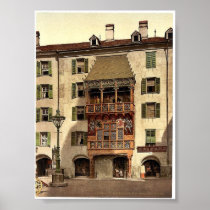 Innsbruck, the Golden Porch, Tyrol, Austro-Hungary Print