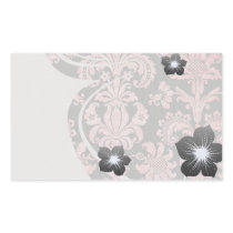 inricate vintage pink damask on deep grey stickers