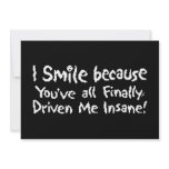 Insane Smile Personalized Invite