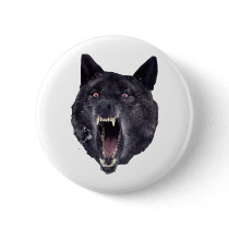 Insanity wolf pinback button