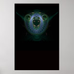 insect monster head posters