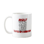 Insect trapped in a human body mugs