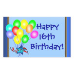Insert Any Age Fun Birthday Balloons Stickers