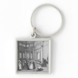 Inside a Turkish Mosque, illustration keychains