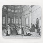 Inside a Turkish Mosque, illustration mousepads