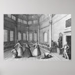 Inside a Turkish Mosque, illustration posters