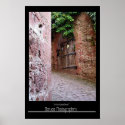 Inside Castle Walls-Heidelberg, Germany posters