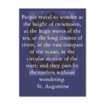 Insightful  Quote by St. Augustine Postcards