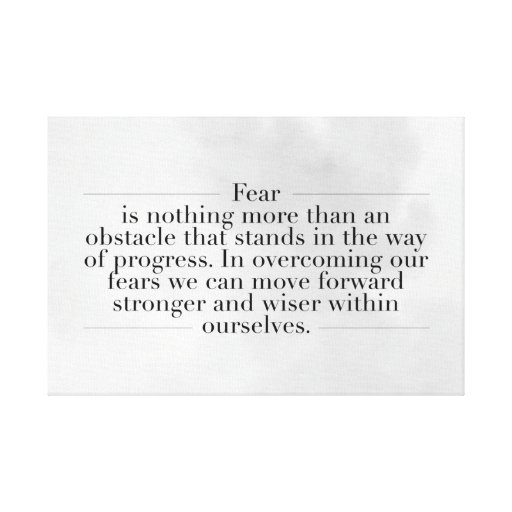 Inspirational and motivational quotes stretched canvas print